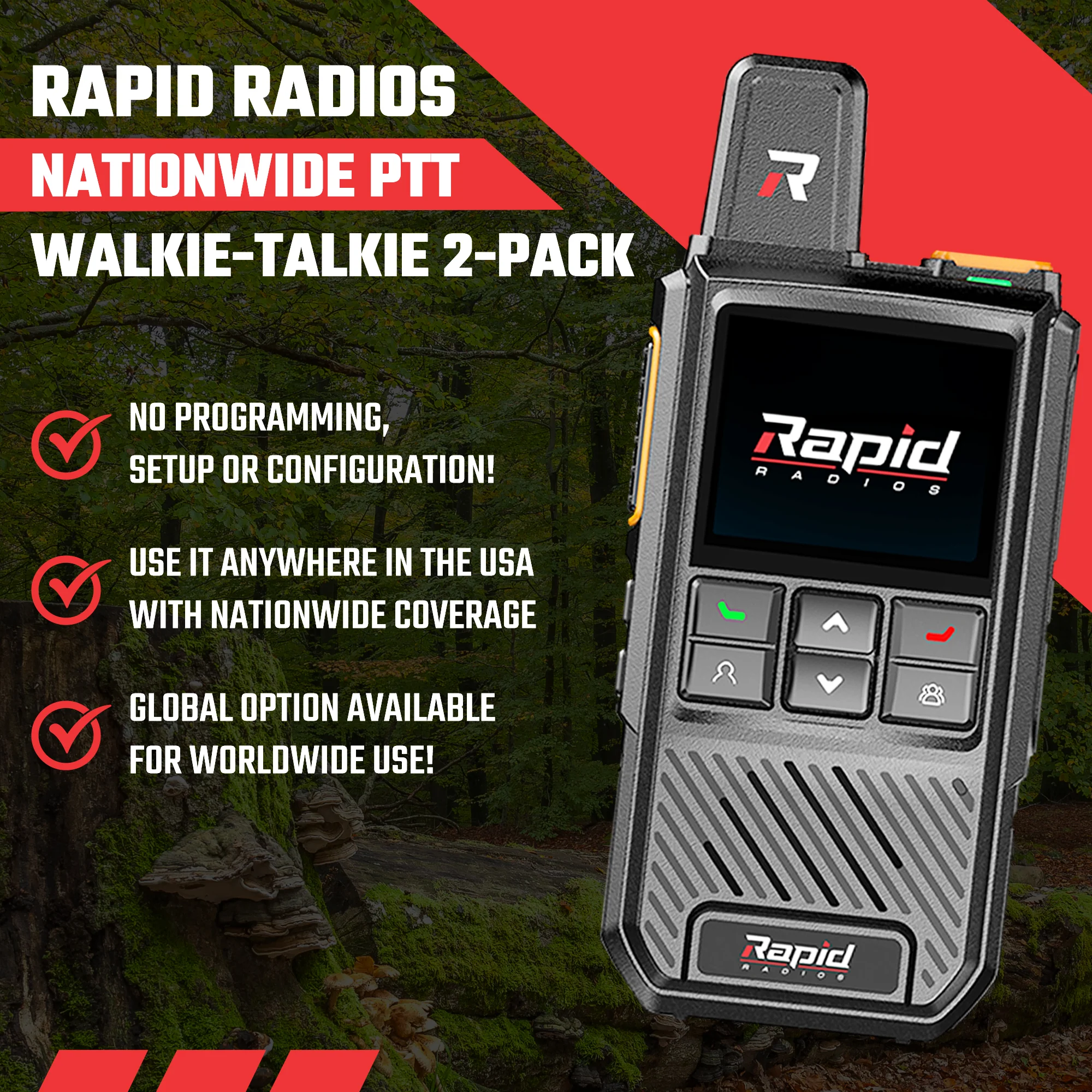 Rapid Radios Nationwide PTT Walkie-Talkie - Image 3