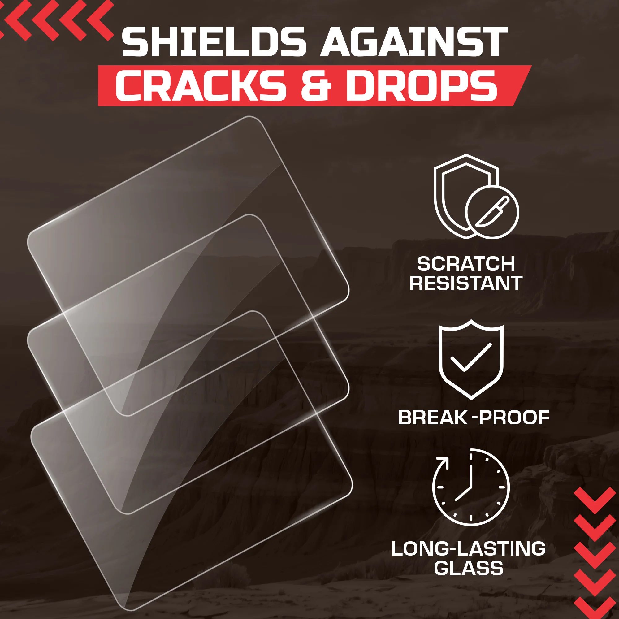 Rapid Radios - Tempered Glass Screen Protector - 3 PACK - Image 3